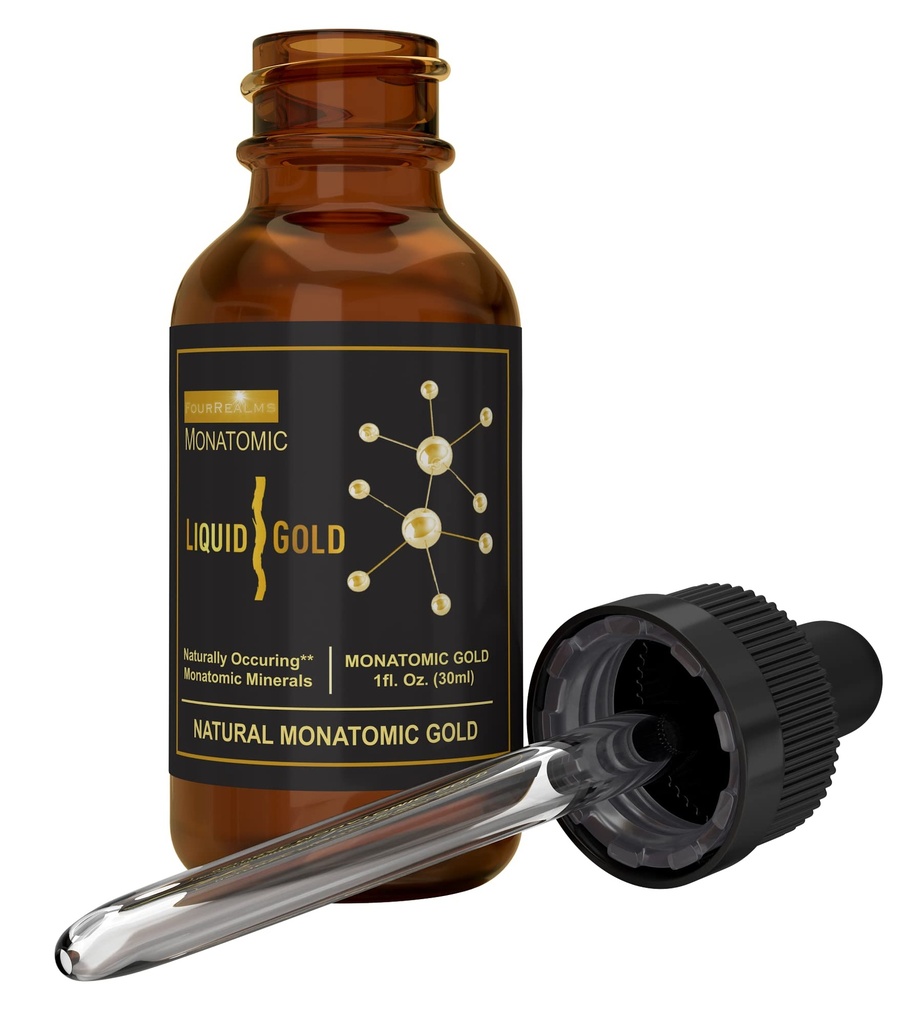 Oro Monoatomico Ormo Ricco in Minerali M-State Puri e Polvere Bianca Oro - Soluzione Minerale Pure 24k Gold -Trace 1 oz