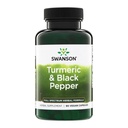 Swanson Premium- Turmeric & Black Pepper - Antiossidante, Digestione & Supporto Giunto - 90 Caps Veg (3 Pack)