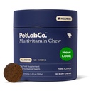 PetLab Co. 22 in 1 Cane Multivitamin - Supporto Risposte immunitarie del cane, Pelle, Cappotto, Giunti & Salute complessiva - Vitamine A, E, D, B12, Minerali, Antiossidanti - Aroma di maiale masticabile - Confezione Vary