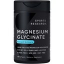 Sport Research® Magnesium Glycinate - Sosporta sonno e processi enzimatici - 160 mg Magnesio Chelato - Liquid Softgel - 120 Conte