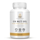 VTC VitaTradingCo. C8 MCT olio capsule | Caprylic C8 naturale supplemento | Coconut olio pillole | energia sostenibile | Keto Friendly, Non OGM | 100 Softgels