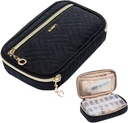 BAGSFY Pill Organizer Case 2 volte al giorno-settimana dell'organizzatore della medicina Scatola di viaggio con il contenitore di caso di medicina 7 giorni rimovibile per olio di pesce, vitamina, supplemento
