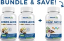 Laboratori naturali Monolaurin 600mg 2 Pack + Supporto immunitario