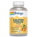 Solaray Calcium Citrate 1000 mg, Natural Orange Flavor Chelated Calcium Supplemento per Bone Forza, denti, nervi, muscolo e funzione cardiaca Supporto, garanzia di 60 giorni, 15 Serve, 60 Chewables