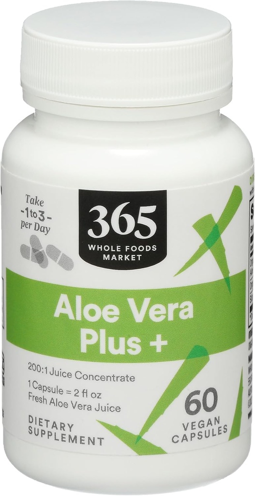 365 by Whole Foods Market, Aloe Vera Plus +, 60 Conte