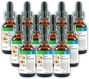 Minerali di Traccia Morter in Sospensione Colloidale (12 Pack) Migliore Alcalina di Processo Morter — Elementi di Trace di Dense Nutrienti, Minerali Fulvici e Aminoacidi