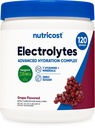 Nutricost Electrolyte Complex Powder (120 Serve, Uva) - Integratore di Idratazione Bevande Mix con Vitamine e Minerali