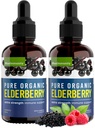 Organic Elderberry Syrup, alimentazione di 60 giorni, gocce di liquido nero per il supporto immunitario, Sambucus Elderberry Syrup - Liquid Extract Drops for Kids & Adults - Extra Strength (2 Pack)