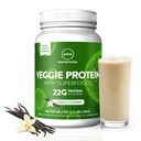 MRM Nutrition Veggie Protein con Superfoods | Vanilla Flavored | 22g Proteine Completa | Over 8.8g Aminoacidi essenziali | 13 superfoods | con Omega 3s e Omega6s | Keto Friendly | 33 Servings