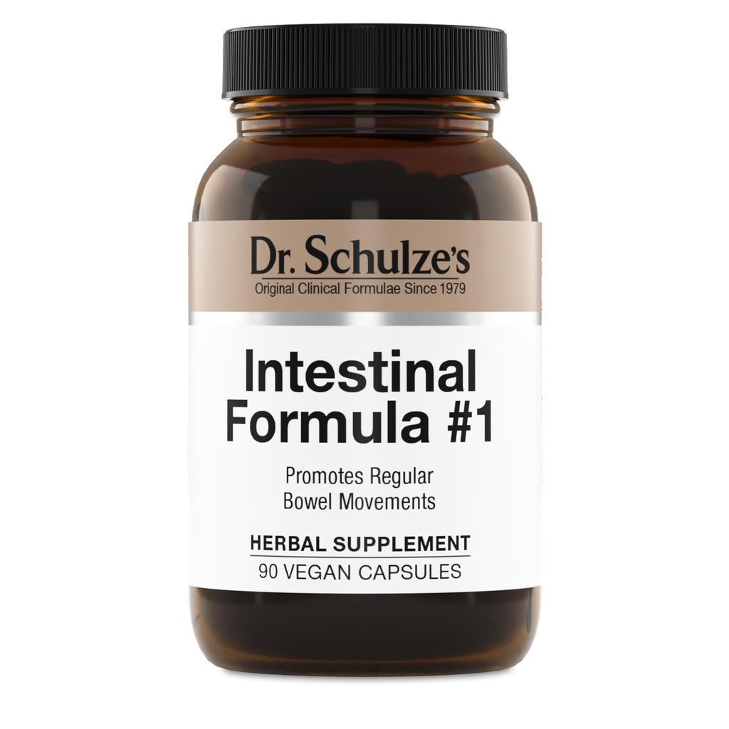 Dr. Schulze's Intestinal Formula #1 Colon Bowel Cleanse Laxative Capsules, 90 Count (90 Capsule) - Packaging May Vary