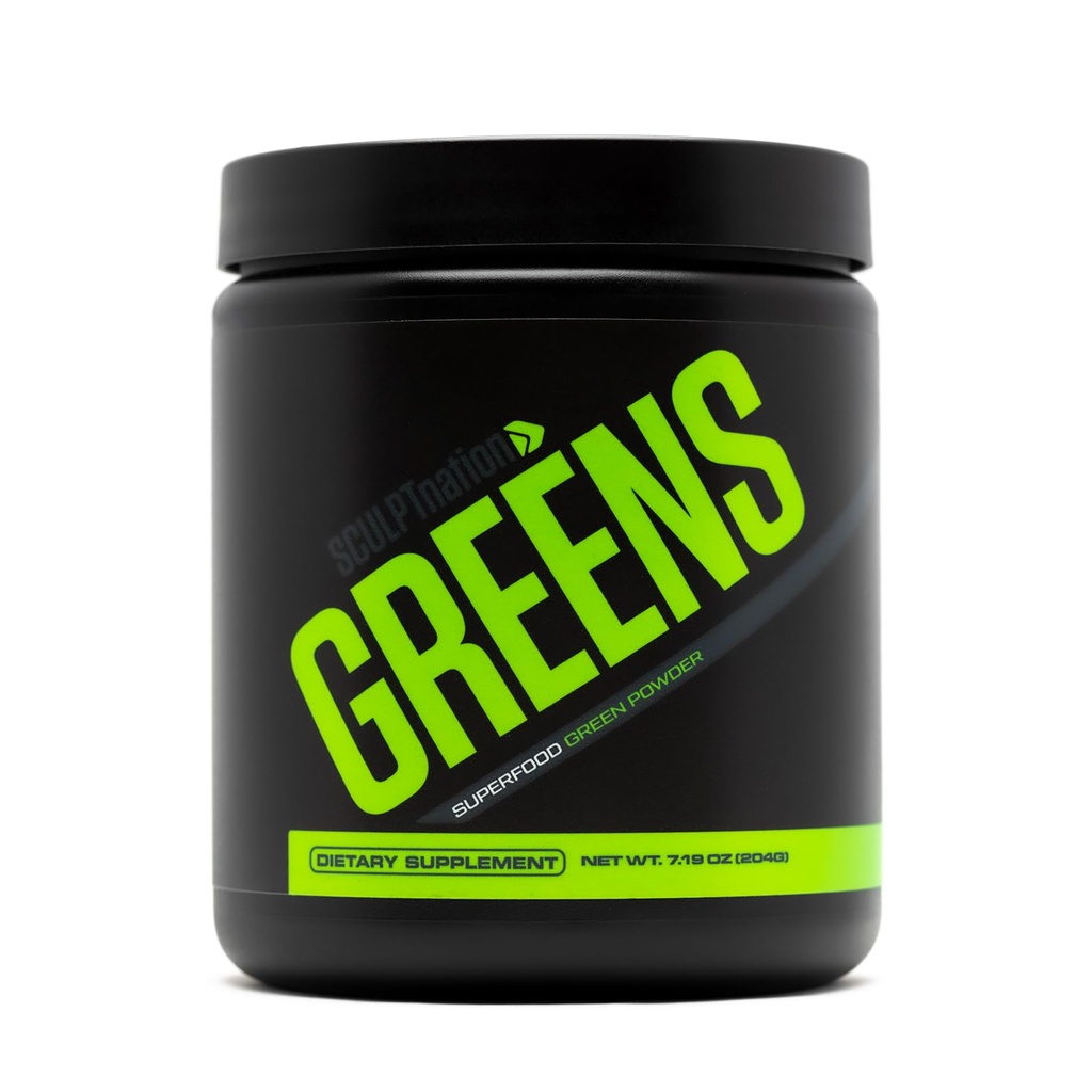 Sculpt Nation by V Shred Greens - Premium Greens Powder & Superfood Blend with Collagen to Support Skin, Digestion and Energy - Alimentazione di 30 giorni