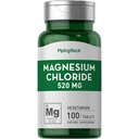 Piping Rock Magnesio cloruro | 520mg | 100 compresse | Vegetariano, Non OGM, Integratore senza glutine