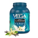 Vega Tutto in una nutrizione organica - 20g pianta-based Pea Protein, Vanilla francese, 43 Serve, Vitamine A & C, Probiotici, Verdi, Vegan, Keto, Gluten Free, 3.63lbs (Packaging May Vary)