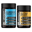 ONNIT Premium Alpha Brain Bundle - Nootropic Brain Supplement (30 Count) per Focus, Concentrazione e Memoria + Shroom Tech Sport per Esercizio, Energy & Cardiovascular Performance (84 Count)