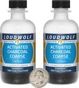 Charcoal attivato / 4 once in 2 bottiglie / 100% Pure Food Grade/Granules