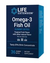 Estensione della vita Omega-3 Fish Oil Gummy Bites, EPA DHA acidi grassi, High-dose EPA DHA Supporto in una Delicious chewable Form, Non-OGM, Gluten Free, 36 Bites pancia