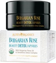 Alteya Organics Rose Beauty Detox Capsule - Certificato USDA Organico con Bulgaro Rose Oil e Oenothera Detox Complex - 30 Serve