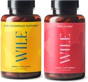 Wile Perimenopause Support + Hot Flash Supplements, 2-Pack Menopause Supporto per le donne, (2) Bottiglie di 60 capsule Ogni, 120 Totale