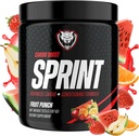 6AM Run Sprint - Pre polvere di allenamento per il potenziamento dell'energia istantaneo per Cardio e Focus - No Jitters, Formula di condizionamento ad alta energia - Tutto naturale, Keto, Vegan (Fruit Punch, Bottiglia completa)