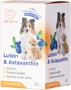 Lutein per cani e gatto occhio supplemento Astaxantina tutto naturale ingrediente umano di sostegno Tear Stain Immune, Lutein Fonte dagli Stati Uniti, Migliorare Vision Salute Antiossidanti- 2.8 Oz
