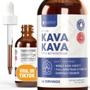 Rejuvica Health Kava Kava Root Extract Supplement - Active Kava Kava - Potent Relax & Calm - Liquid Extract - Piper Methysticum - Noble Variety - Naturally Occurring Kavalactones - 48 Servings