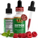ZETOX | Detox Zeolite per bambini e adulti | Migliorato con vitamina Methyl B12 e D3 | Liquido Grade Premium Clinoptilolite Gocce Zeolite | Supporta Detox giornaliero Gentle, Energia e Focus (60 Serve)