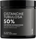 Estratto di Tubulosa di Cistanche - Estrema potenza 10:1 estratto con 50% Echinacoside & 10% Verbascoside - Altamente concentrato - Laboratorio di terze parti testato - 60 capsule