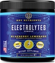 KEY NUTRIENTs Multivitamin Electrolytes Powder No Sugar - Polvere di elettrolita di limonata di mirtillo fresco - Endurance & Energy Supplement - Hydration Drink - No Calories - 90 Servings - Made in USA