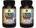 Sorprendente erbe Premium Black Seed Oil Capsule - Gluten Free, Non OGM, Cold Pressed Nigella Sativa Aids in salute digestiva, Supporto immunitario, Funzione cerebrale - 90 Count, 500mg (Pack of 2)