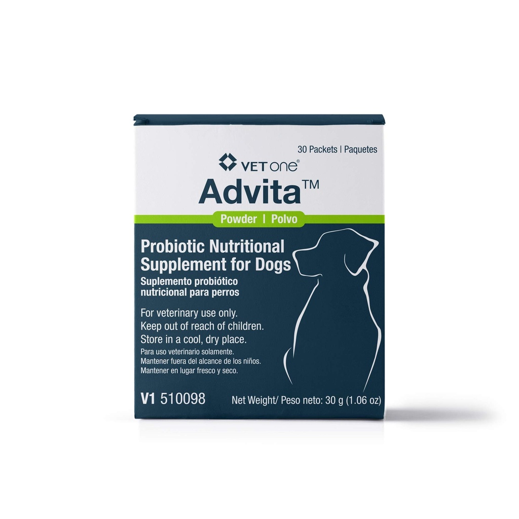 VetOne Advita Probiotico Integratore nutrizionale per cani - 30, 1 g