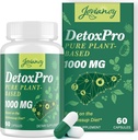 2000 MG Detox Plant-Based Cleanse – Flush tossina naturale per fegato, Gut & Colon – Antiossidante e supporto digestivo – Zeolite Detox – Fast-Acting Detox Complex per donne & uomini – 60 capsule
