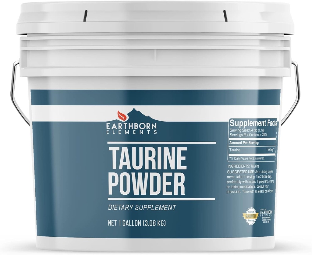 Elementi terrestri Polvere taurina 1 gallone Bucket, integratore alimentare, nessun additivi