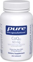 Pure Encapsulations CoQ10 60 mg | Coenzyme Q10 Supplemento per energia, antiossidanti, salute cerebrale e cellulare, cognizione e supporto cardiovascolare* | 250 capsule