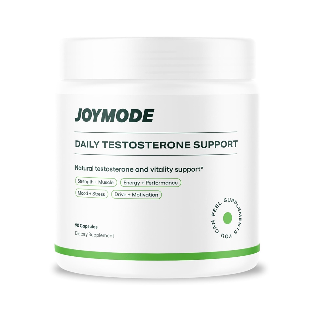 JOYMODE Testosterone Support Complex (180ct) - Supplemento naturale per gli uomini w/Ashwagandha, DIM, Magnesio, Zinc & Boron - Confezione da 2