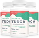 Integratori di fegato di TUDCA 1000mg - 180 capsule vegane, miscela di erbe di cardo di latte con acido Fulvic e Humic per fegato, salute digestiva