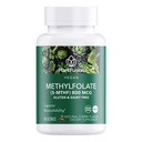 PlantFusion Vegan ad alta potenza Methylfolate 5-MTHF – Fast Acting Sublingual Methyl Folate Supplement è 6X Più assorbibile - Non OGM, Supports Cardiovascular & Brain - 60 Lozenges