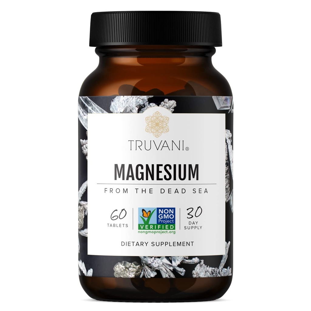 Truvani Magnesio 400mg Ossido compresse | 60 compresse | Supporta calma e sonno, ossa sane, salute del muscolo, salute digestiva | Non OGM, pillole vegane