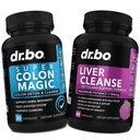 Pulitore Detox & Liver Cleanse - 15 giorni Colon Cleanse Pillole Probiotici & Liver Detox Supporto Supplemento Latte Thistle Dandelion - Bowel Movimento Integratori per Intestinal Stomach Bloating Gut