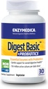 Enzymedica - Digest Basic + Probiotics, enzimi digestivi essenziali con probiotici, 30 capsule FFP