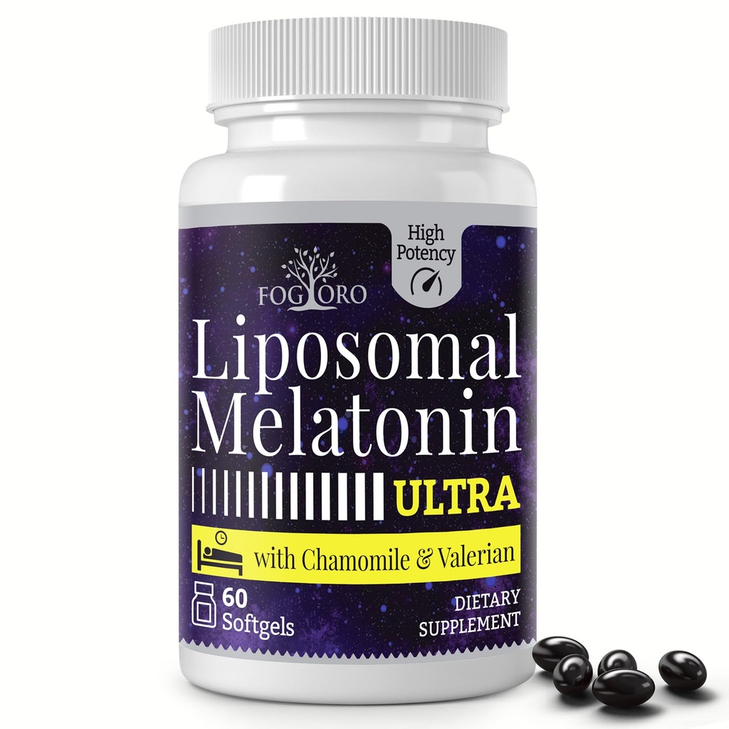 Fogoro Melatonin 60mg-Fall Asleep più veloce, Rimanere Asleep più lungo, Alta dose