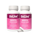 BeLive Myo-Inositol & D-Chiro Inositol Supplemento – 2 Pack – 90 capsule Ogni – 40:1 Rapporto con acido folico per le donne