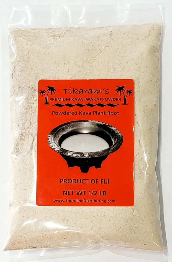 Kava Kava di Tikaram - Premium Fiji Waka (Nobel Lateral Root Kava Powder) 1/2 Pound (8oz) - Fiji Market Wholesale, 8oz (1/2 Pound)
