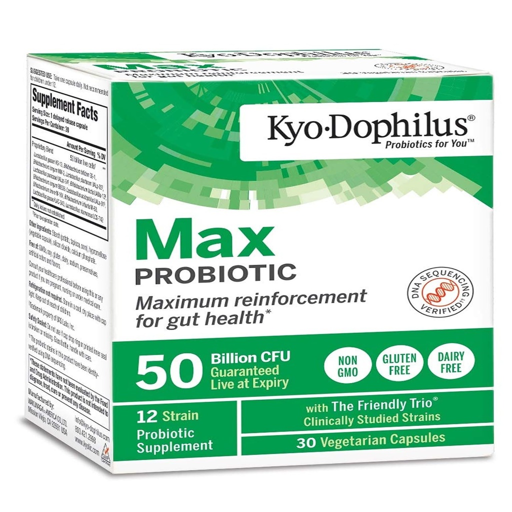 Kyo-Dophilus Max Probiotics, 30 capsule vegetariane
