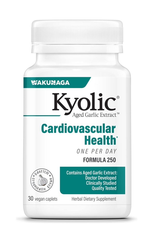 Estratto di aglio Kyolic Aged Formula 250, Cardiovascolare