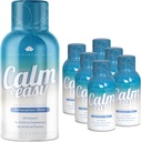Calmo & Facile - Scioglimento naturale di sollievo dallo stress, KSM-66 Ashwagandha, Suntheanine L Theanine, Bevande adaptogene calmanti, Rilassamento, Focus e Mood | Bottiglia liquida da 2 oz (6 Pack)