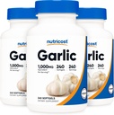 Aglio Nutricost 1000mg, 240 Softgels (3 bottiglie) - Inodore, Premium Gluten