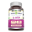 Amazing Formulas 5-HTP (Hydroxytryptophan) Supplemento | 100 Mg Per Serving | Capsule Veggie | Non-GMO | Gluten Free | Made in USA (1 Pack, 120 Count)