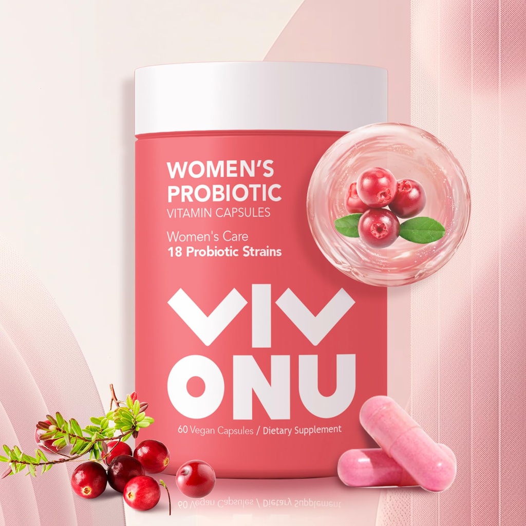 Probiotico femminile,Prebiotici & Lactobacillus Miscela Probiotica,60 miliardi di CFU,18 Strains,Help Women's Health,Boost Immune,Digestivo,Gut,Promote Healthy Vaginal Odor & Vaginal Flora