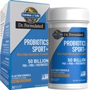 Giardino della vita Dr Formulato Probiotici Sport Integratore Digestivo, Prebiotici Organici per Donne & Uomini Atleti, Curcumina Turmerica Clinicamente Studiata, 50 miliardi di CFU, Salute Gut, Acidophilus, 30ct