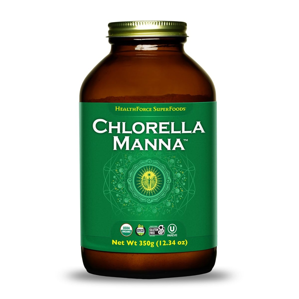 HealthForce SuperFoods Chlorella Manna - Polvere - 350 Grammi